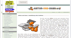 Desktop Screenshot of abitur-und-dann.org